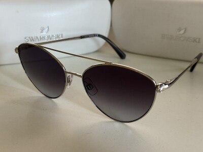 NEW SWAROVSKI SK286 16C Silver/Grey 58mm 16 135 Sunglasses  display picture 1