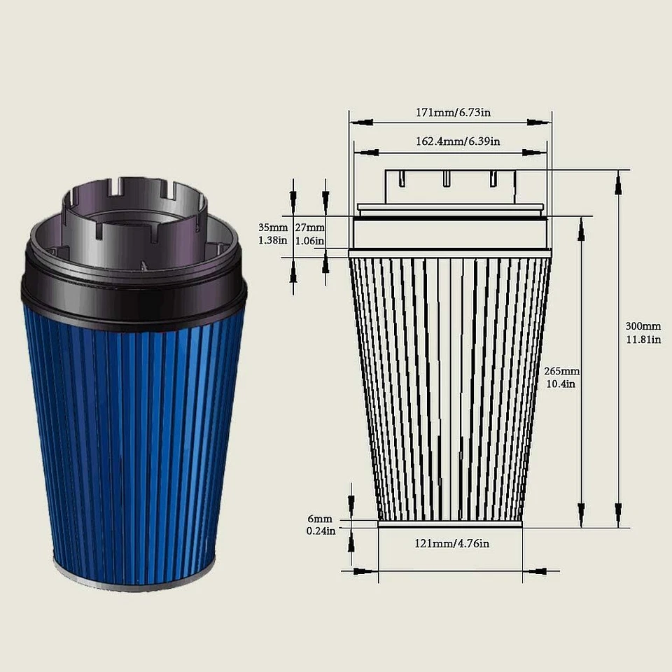 4" Black Cold Air Intake+Heat Shield Kit For 99-06 GMC/Chevy V8 4.8L/5.3L/6.0L - Bild 2 von 4