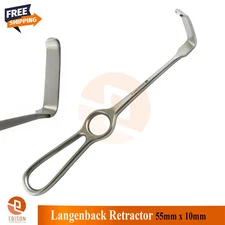 Langenbeck Retractor Surgical Instrument Dental Implant Maxilofacial Cheek Flaps