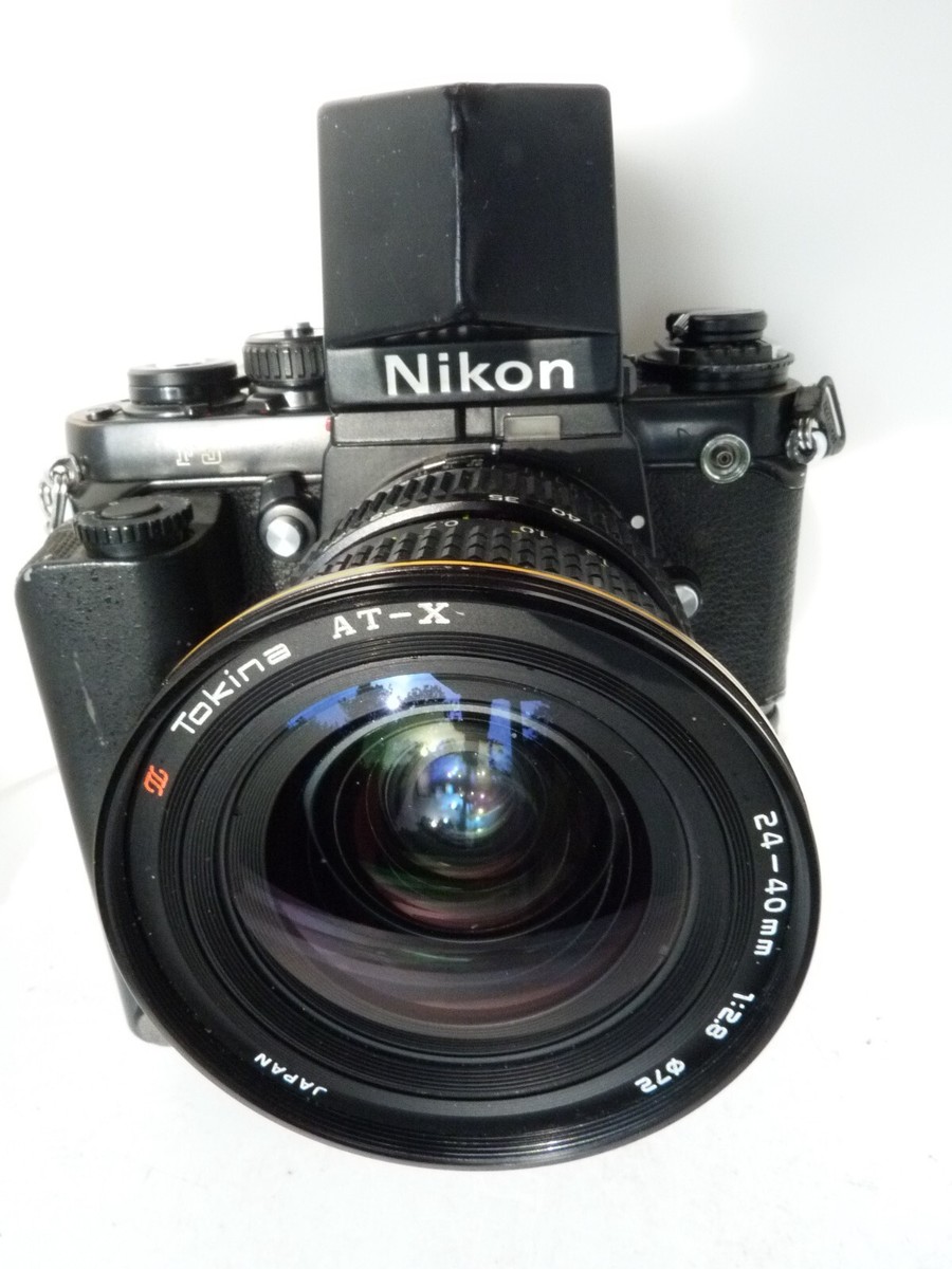 Nikon F3 SLR 35mm F. C w:ACTION FINDER,MD-4 MotorDrive,TOKINA ATX