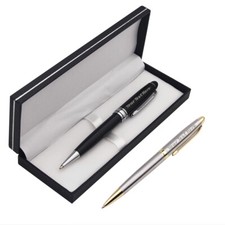 Personalised Engraved Ballpoint Pen Gift Box Custom Any Text Birthday Graduation