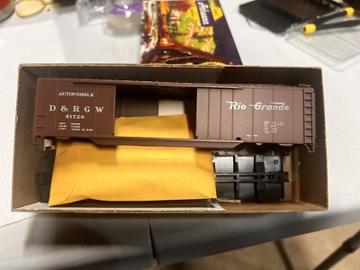 HO Athearn Blue Box 5039 50' Auto Box Car Rio Grande D&RGW 61720 Brown ...