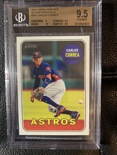 CARLOS CORREA 2018 Topps Heritage #381 ACTION Variations BGS 9.5 GEM MINT Astros