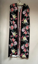 dRA Women's Straight Midi Dress Medium V-Neck Striped Floral Multicolor Pullover