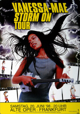Vanessa Mae - Storm, Frankfurt 1998 | Konzertplakat | Poster