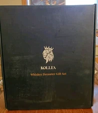 Gifts For Men Kollea Whiskey Decanter Box NIB very Nice Glasses Cubes...
