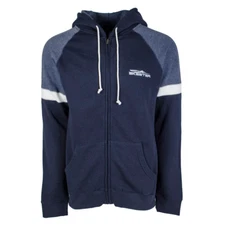 New Authentic Skeeter Colorblock Zip Hoodie- Navy