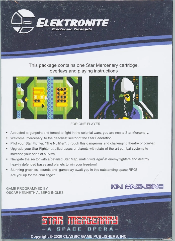 Star Mercenary - NIS Cartridge for Original Intellivision Console - Image 2 of 2
