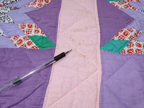 WELL QUILTED Vintage VERY INTRICATE STAR Quilt BEAUTIFUL FOLK ART Unusual Fabric - Picture 11 of 19