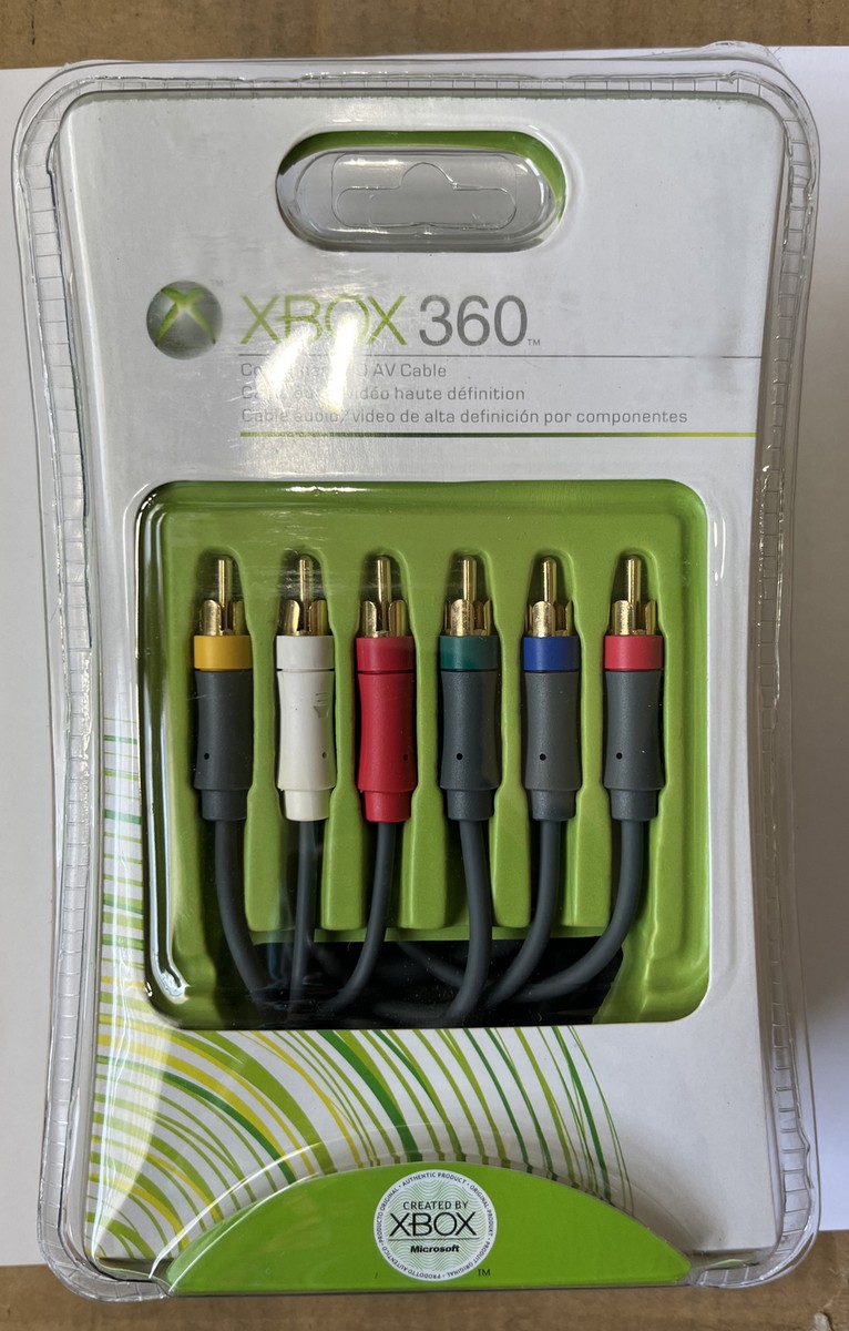 テレビ xbox360 HDTV HD AV RCA Component Cable Cord For Microsoft Xbox 360