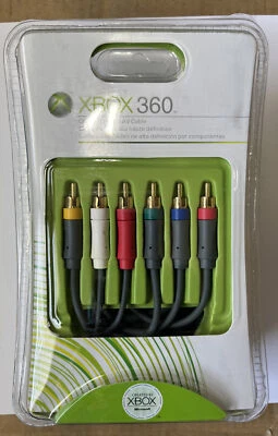 NEW Microsoft Xbox 360 Component HD AV Cable OEM Factory Sealed B4V-00004
