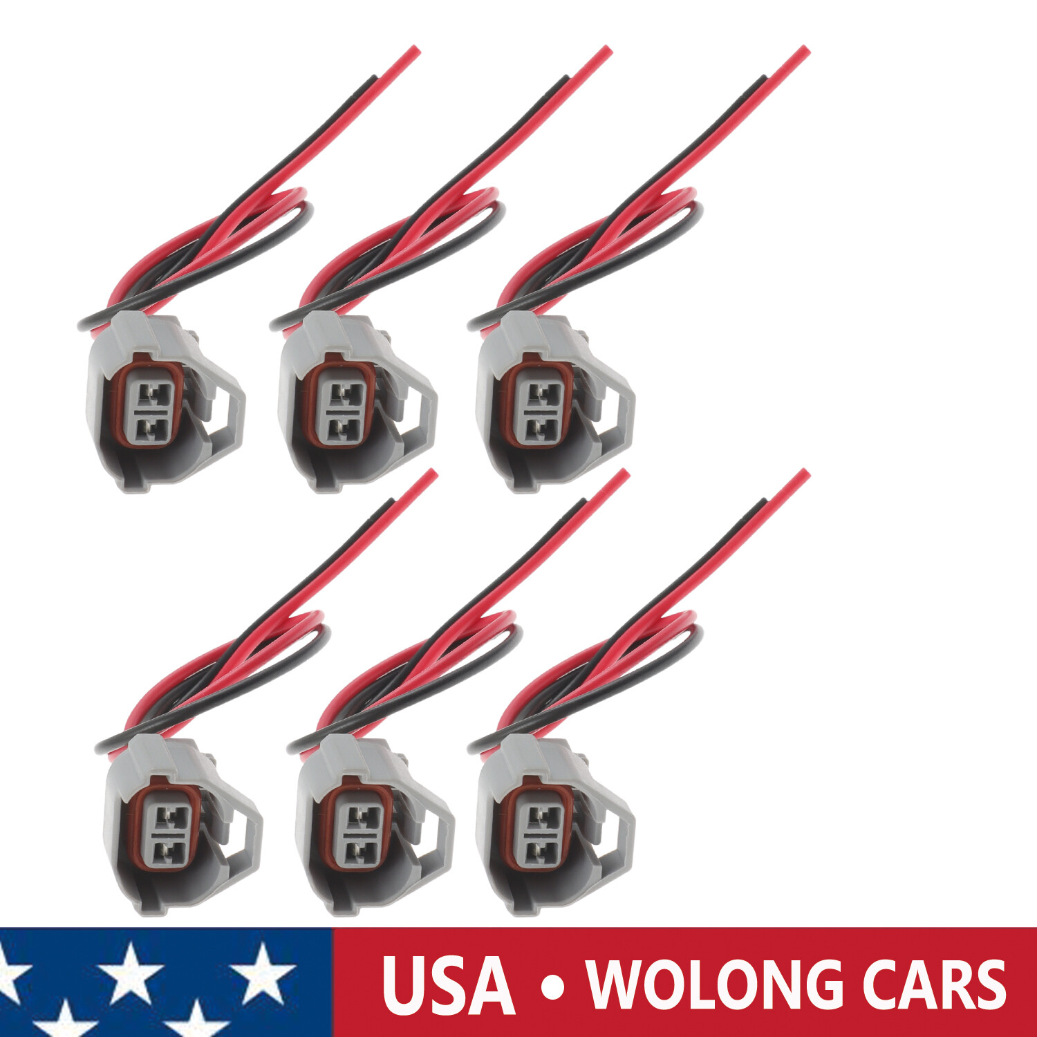 6x Fuel Injector Connector Wire Plug for 2006 Lexus GS300 2006-2015 ...