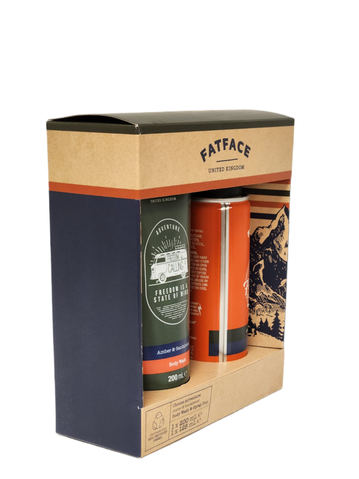 Fatface Body Wash & Spray Set Men Duo Toiletries Scented Perfume Gift