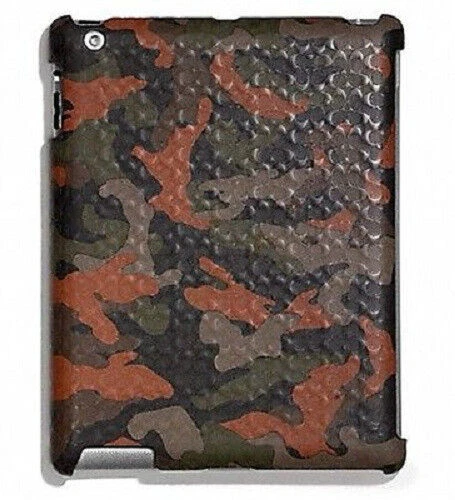 COACH Ipad Case 2 & 3 NEW IN BOX F64219 Heritage Molded Camo Orange Print - Image 3 of 3