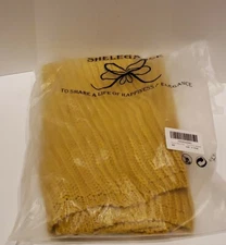 Luxurious warm  winter snood (infinity scarf) - 100% handwork Unisex mustard 