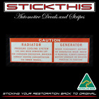 <!--F#f_0-->Holden HD HR HK HT HG Monaro GTS Coupe, Caution Radiator Generator Decal Sticker<!--F/-->