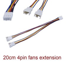 10pcs 20cm PC Motherboard Fan Cooling 4 Pin to 2x 4pin PWM Extension Cable New