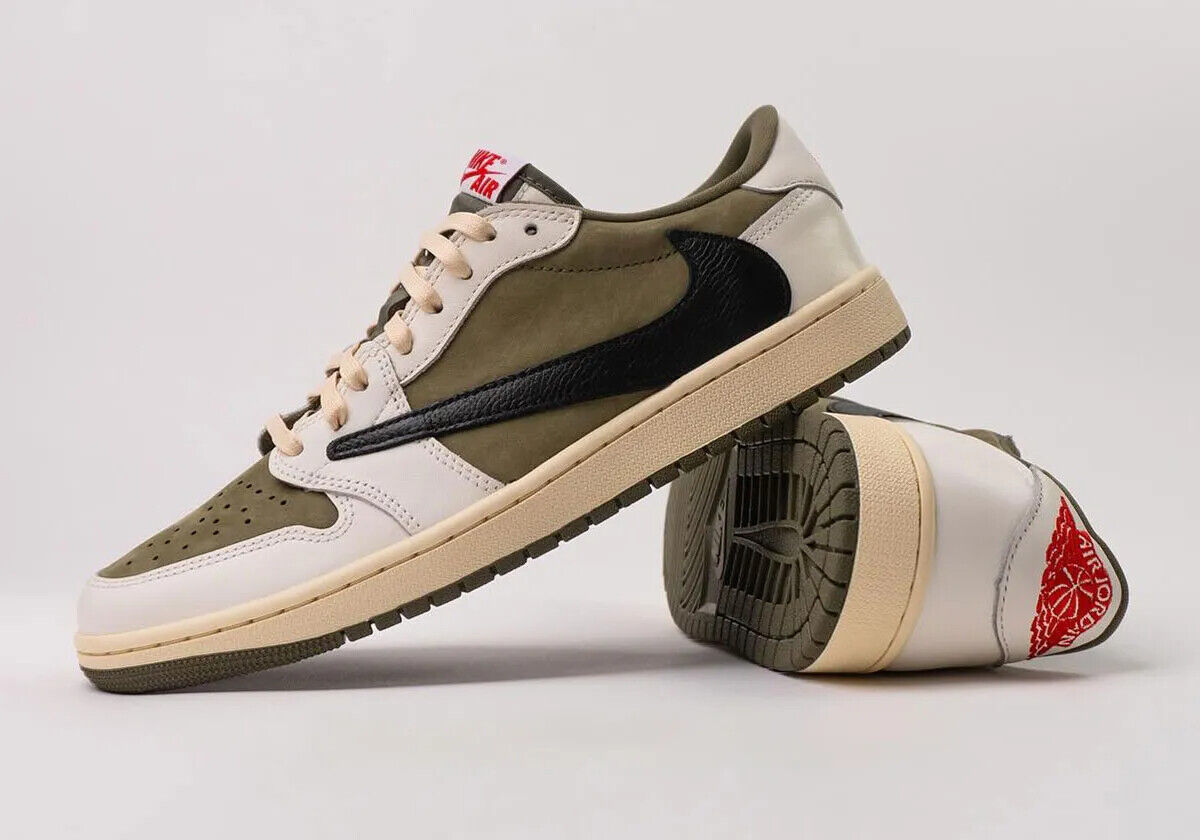 Nike Air Jordan 1 Retro Low OG SP Travis Scott Medium Olive Nike Air Jordan 1 Retro Low OG SP Travis Scott Medium Olive