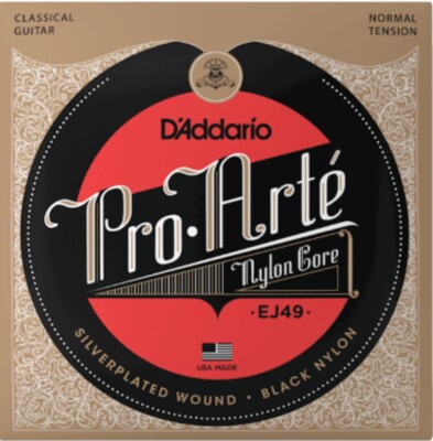 DAddario Pro Arte Saiten für klassische Gitarre SCHWARZ NYLONHÖHEN Spannungswahl