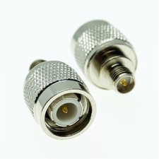 2pcs TNC male to RP-SMA female jack Straight Adapter Connector Coaxial RF nickle