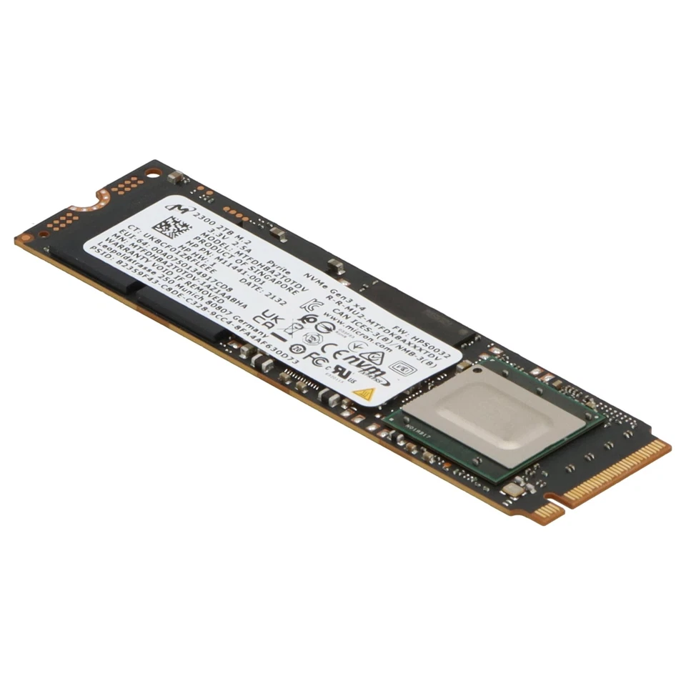 HP NVMe-SSD 2300 2TB PCIe 3.0 x4 M.2 2280 - M11441-001 MTFDHBA2T0TDV