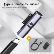 102W Type-C PD Fast Adapter Converter For Microsoft Surface Pro 7/6/5/4/3 USB-C