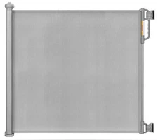Momcozy Retractable Baby Gate, 33" Tall, Extends up to 55" Wide - Grey