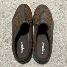 Easy Spirit Athletic Clog Mule Leopard Print Size 8