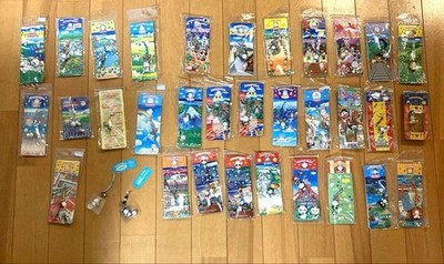 Doraemon Netsuke Charm Keychain Set 34pcs Unused Collectible Packaging