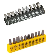 Anti Slip Insert Bit Set Black/Yellow Electric Screwdriver High Hardness