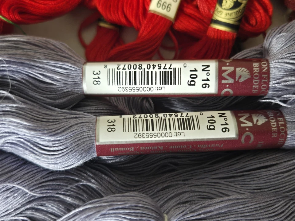 Embroidery Floss Lot Of 216 Skeins Cross Stitch Thread Mixed Colors New + Thread - Image 3 of 4