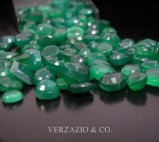 500 CARAT GREEN ONYX LOOSE GEMSTONE LOT INSTEAD PERFECT OVAL FACETS GEMS OVALISH