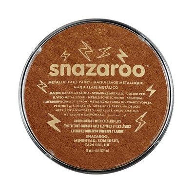 Snazaroo Schminkfarbe Metallic Kupfer 18 ml Kinderschminke Water Make-up Aqua