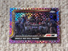 2025 Topps Chrome Formula 1 F1 #146 Red Bull Award Winners Pink Checker 27/250