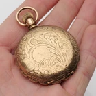 1890 Antique Waltham Grade J Gold Filled 6s Full Hunter Pocket Watch Running