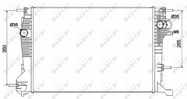 NRF 53136 MotorküHler GelöTete KüHlrippen FüR Renault Aluminium-image