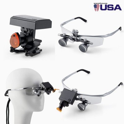 2.5X-3.5X Dental Lab Medical Surgical Ergo Binocular Loupes /5W LED Head Light