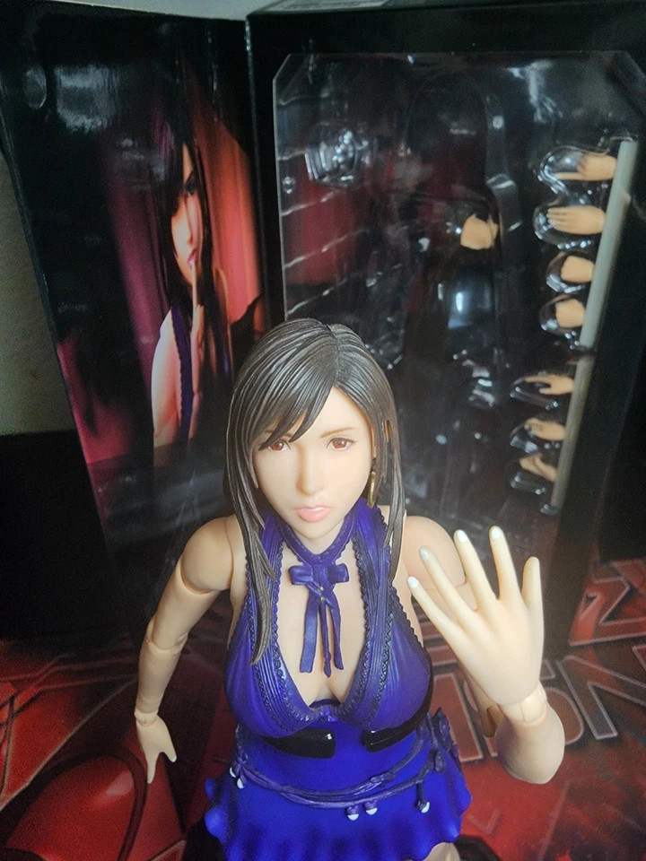 Final Fantasy VII Play Arts Kai Tifa Lockhart Dress Version new US Seller - Image 2 of 4