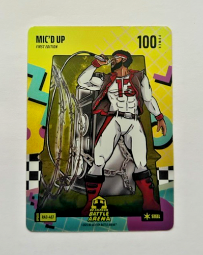 2025 Bo Jackson Battle Arena Update Mic’s Up Rad Steel Battlefoil RAD-487 SP