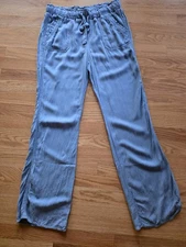 Rewash Ladies Rayon Pull On Pant Size Medium Blue