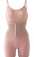 Women's Full Body Shaper, High Waist Tummy Control, Spaghetti Strap, Button Plac