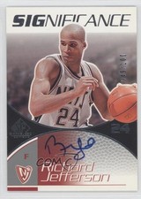 2003-04 SP Game Used SIGnificance 49/100 Richard Jefferson #RJ Auto 1u6