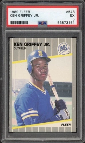 1989 Fleer Ken Griffey Jr. RC #548 PSA 5 Excellent HOF Seattle Mariners