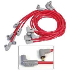 MSD 31609 Red Spark Plug Wire Set for Big Block Chevy Socket Distributor Cap