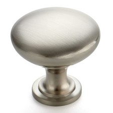 30 Pack Brushed Nickel Round Zinc Cabinet Knobs for Kitchen Bathroom Closet D...