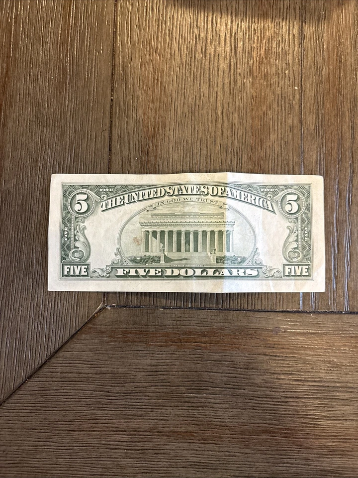RARO BILLETE DE 5 DÓLARES 1985 NÍTIDO Foto 2 de 4
