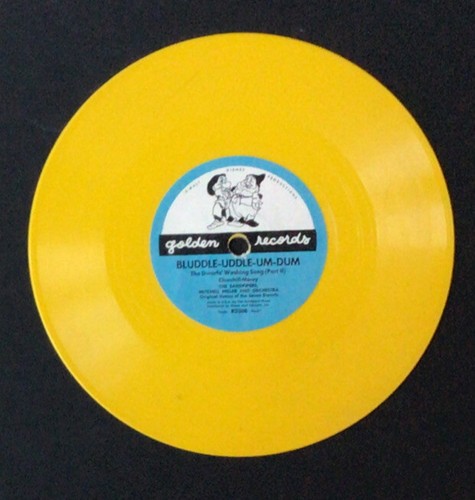 1950s vintage Golden Record Snow White Bluddle Uddle Um Dum Walt Disney - Picture 6 of 6