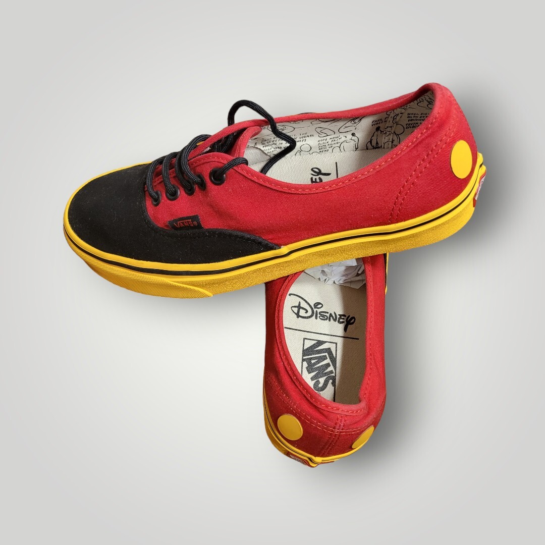 Vans X Disney 90th Anniversary Mickey Mouse Red Black Yellow