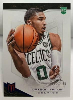 Jayson Tatum 2017-18 Panini Chronicles Momentum BLUE Parallel RC