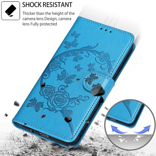 For Various Phone Leather Wallet Case Flip Stand Butterfly Cover Hot Women Girl - Picture 10 of 10